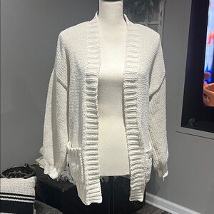 VINTAGE American Eagle Cream Knit Sweater
